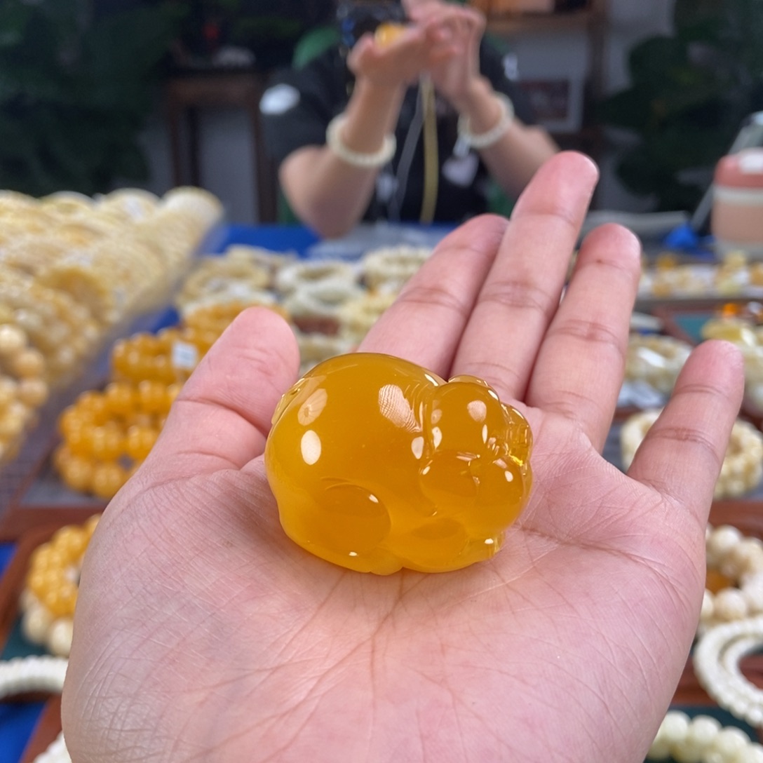 未镶嵌琥珀珠宝奇石20.64金猪