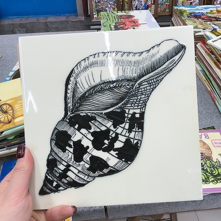 陶瓷板画20/20单瓷片微瑕
