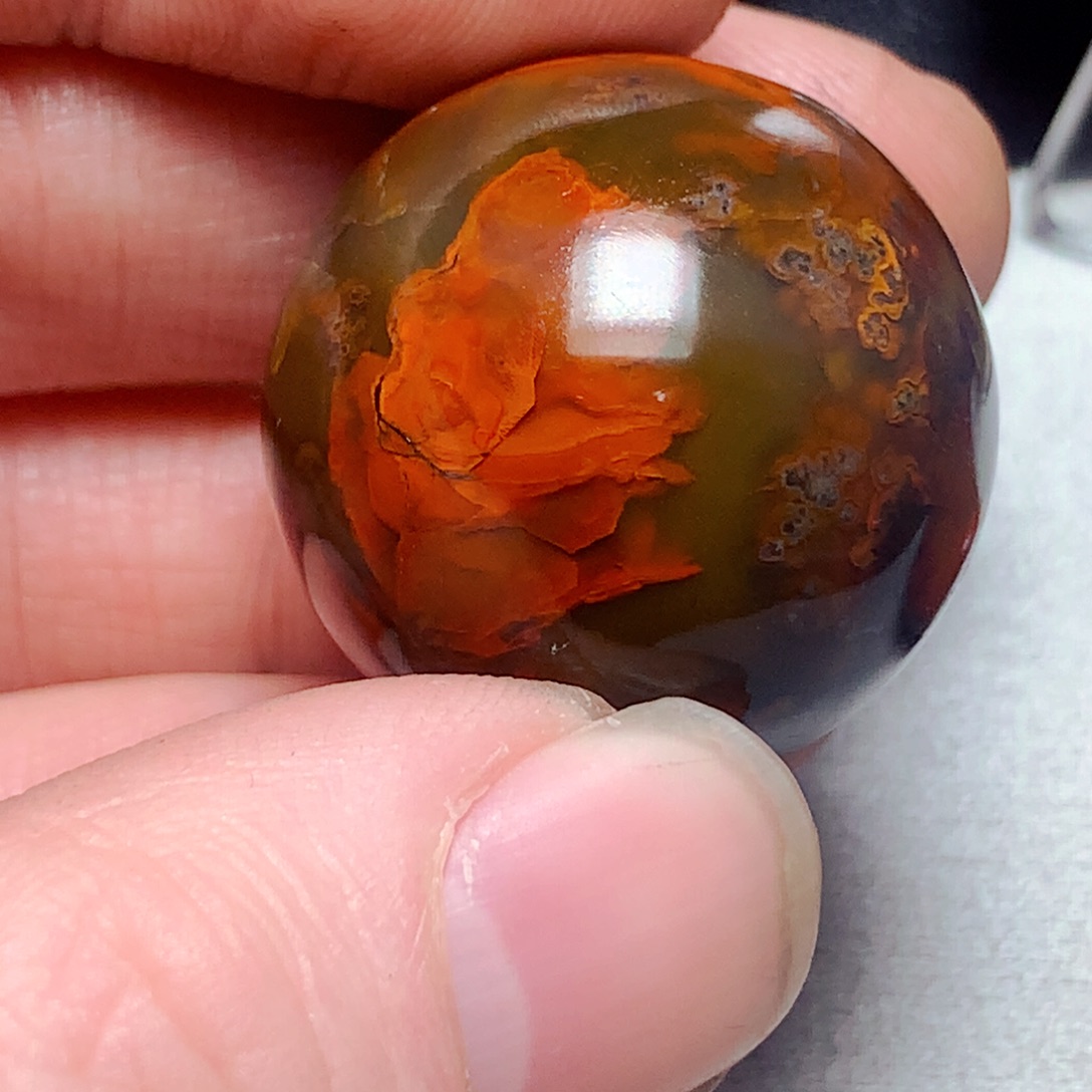 自***￥玛瑙/玉髓未镶嵌战国红