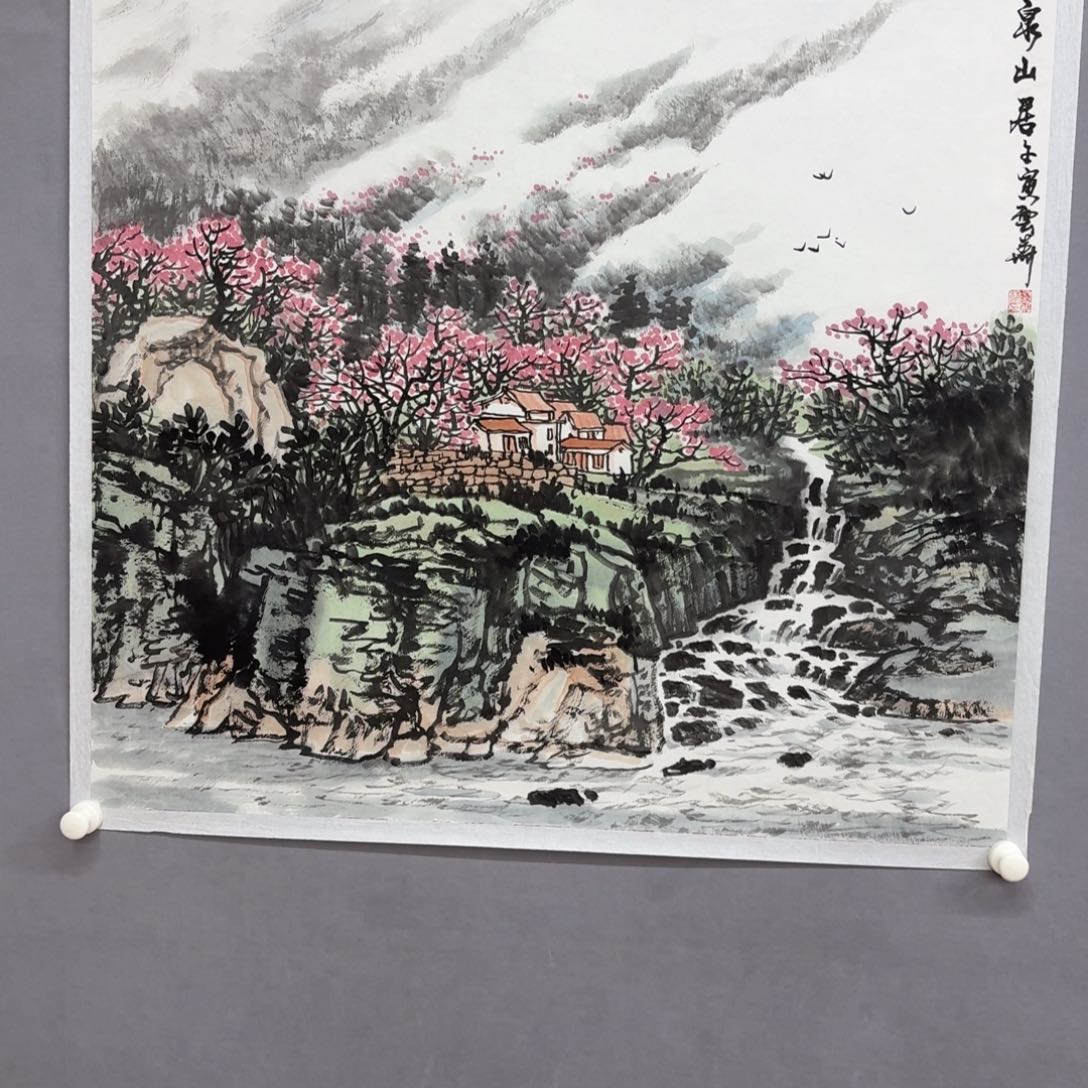 国画艺术家真人手绘