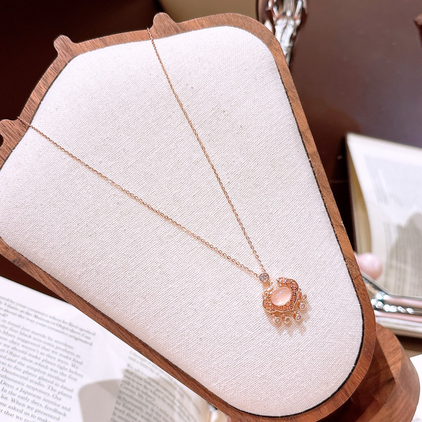 坠链均925银合成锆石 平安锁银女生轻奢锁骨链节日礼物足银饰品