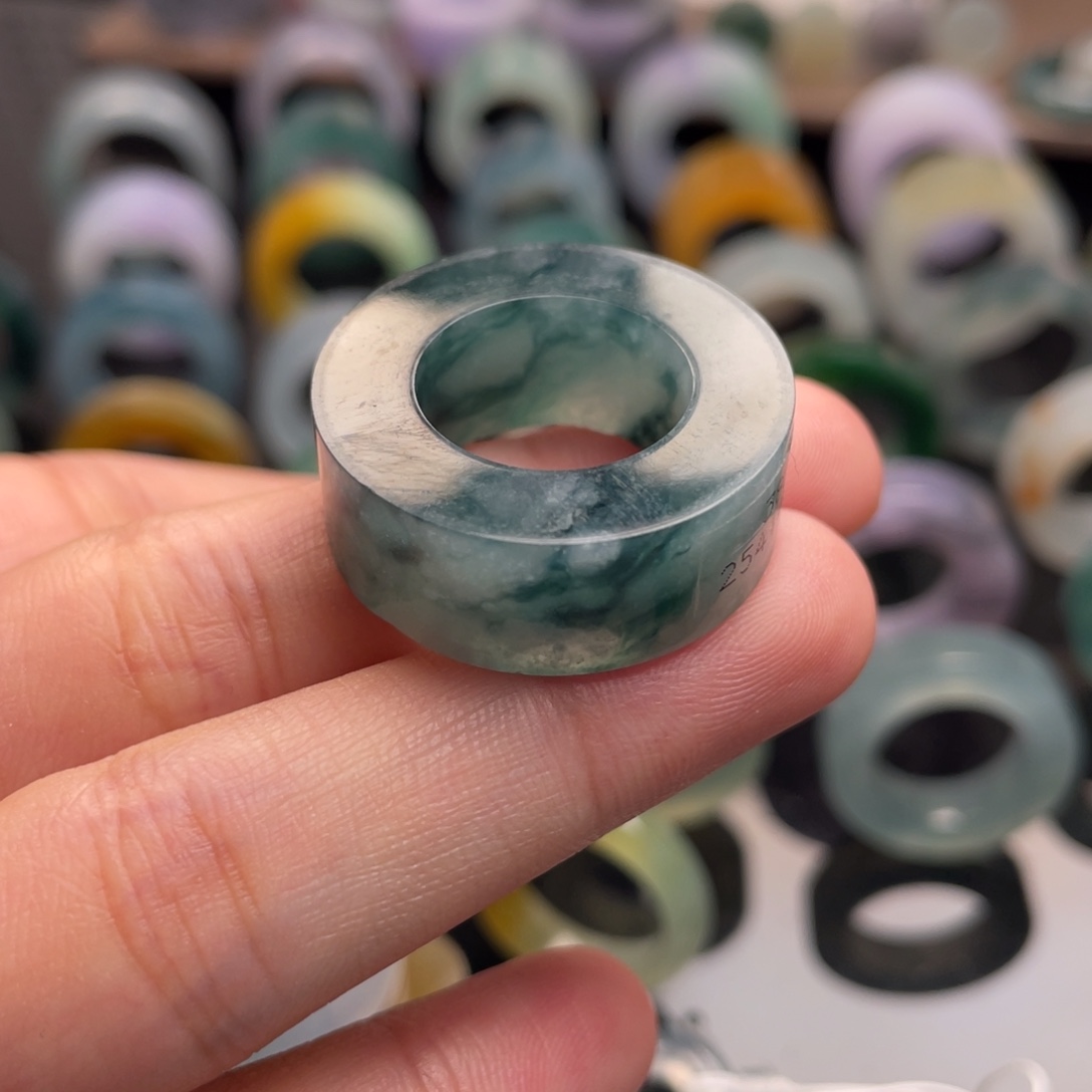 定制翡翠未镶嵌  冰海洋蓝