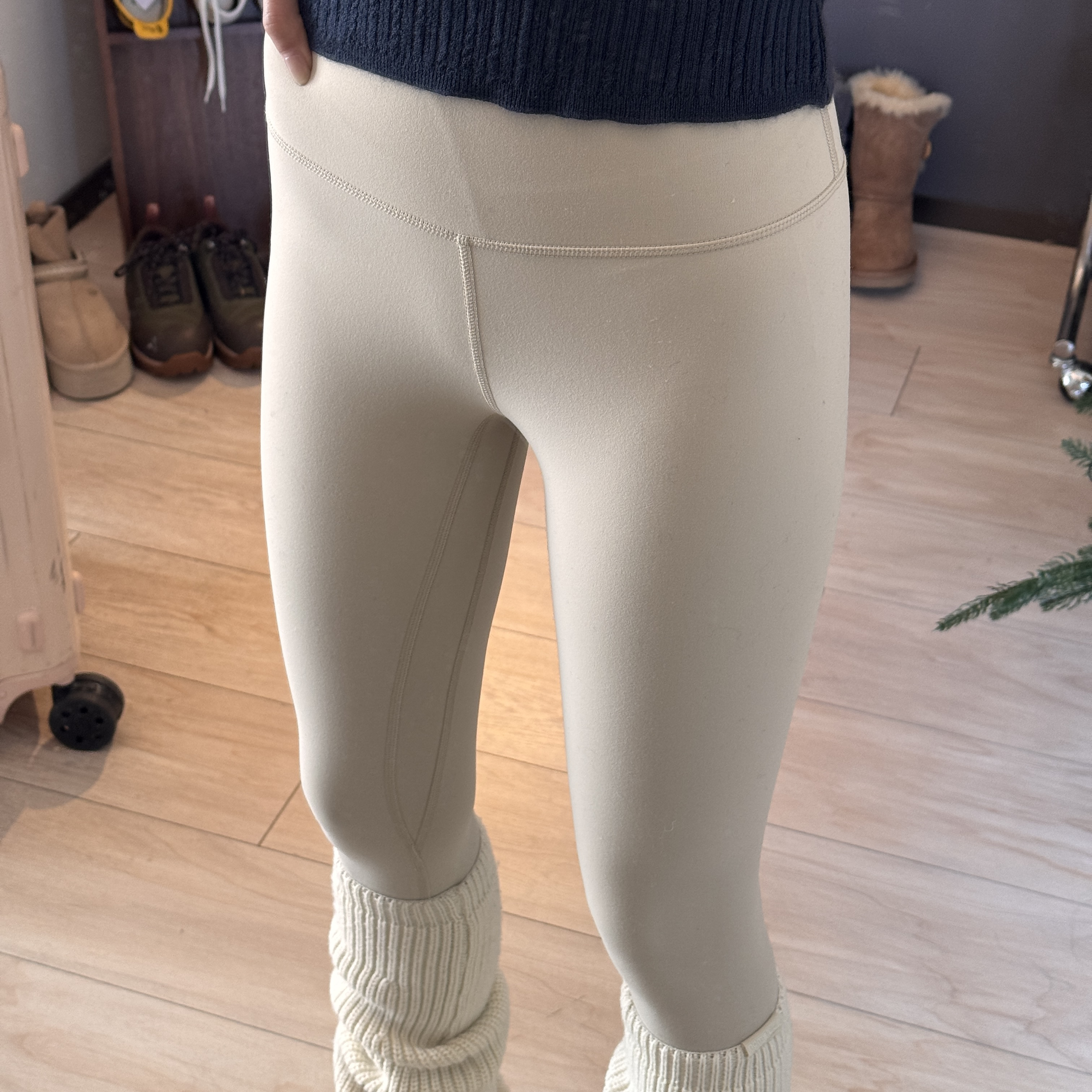 腰标瑜伽裤 24寸九分