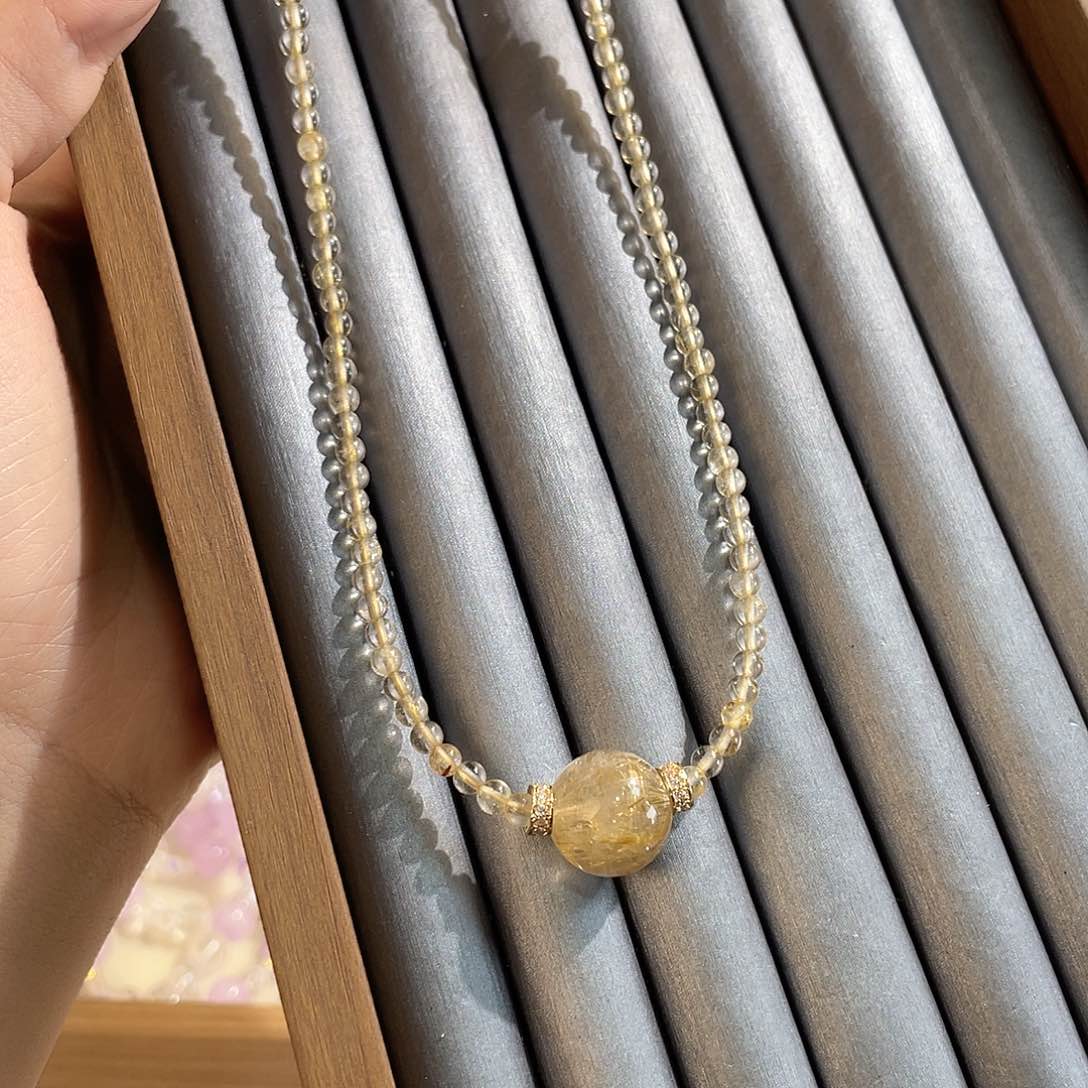 A114未镶嵌水晶多样性发货金发晶