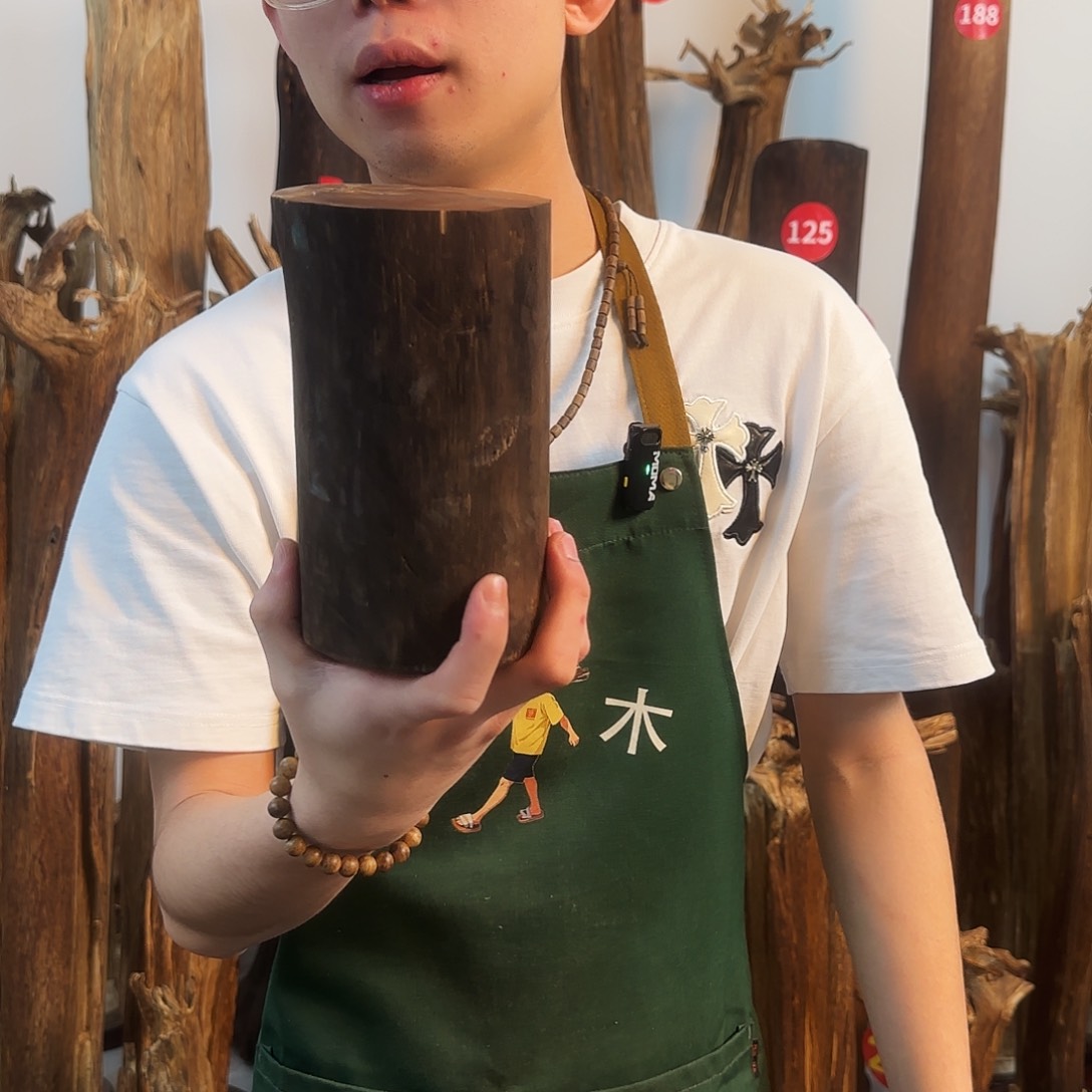 沉香摆件天然沉香原木摆件➕底座