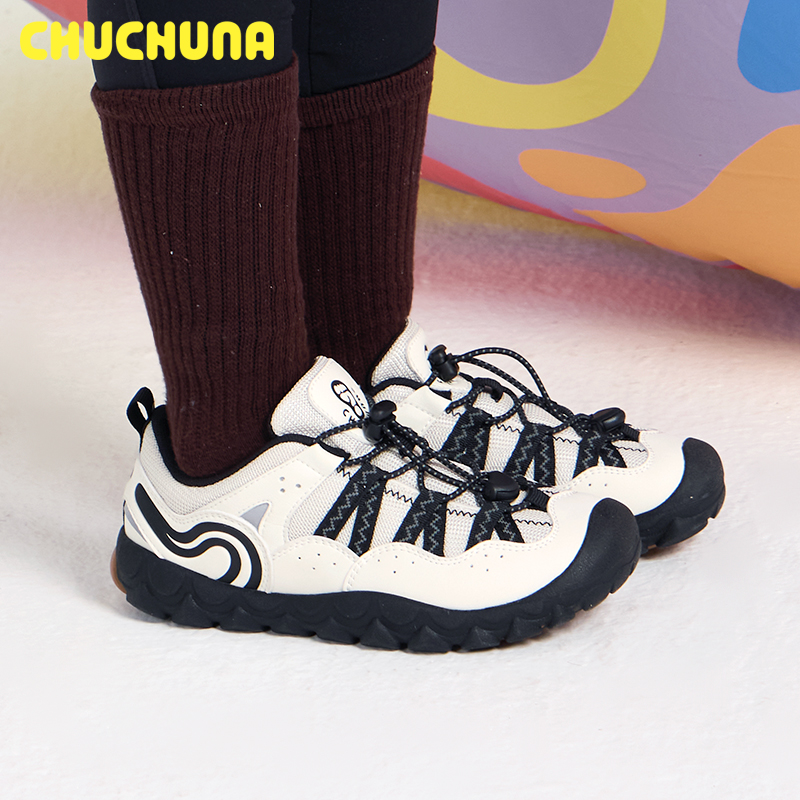 CHUCHUNA/丘丘纳25新秋儿童花瓣双密度网面校园运动鞋户外徒步鞋