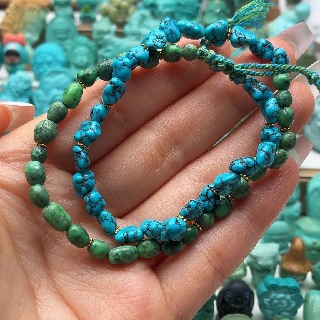 啦***啦绿松石未镶嵌饰品