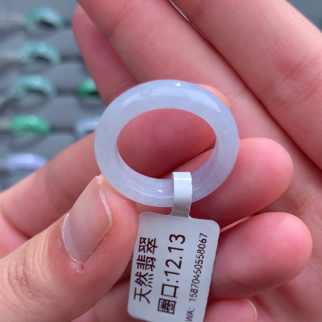 翡翠戒指未镶嵌天然