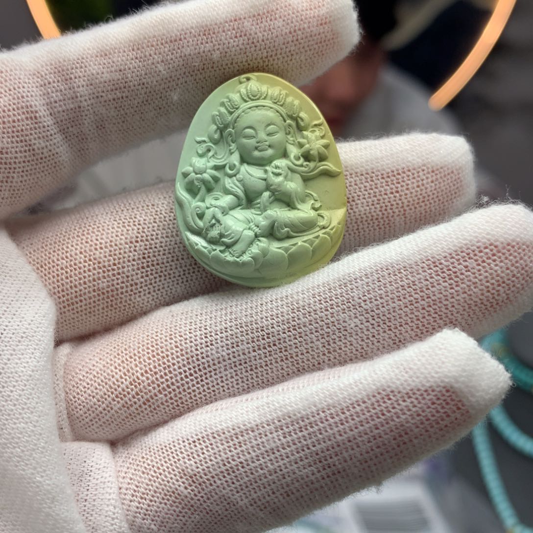 绿松石挂件未镶嵌