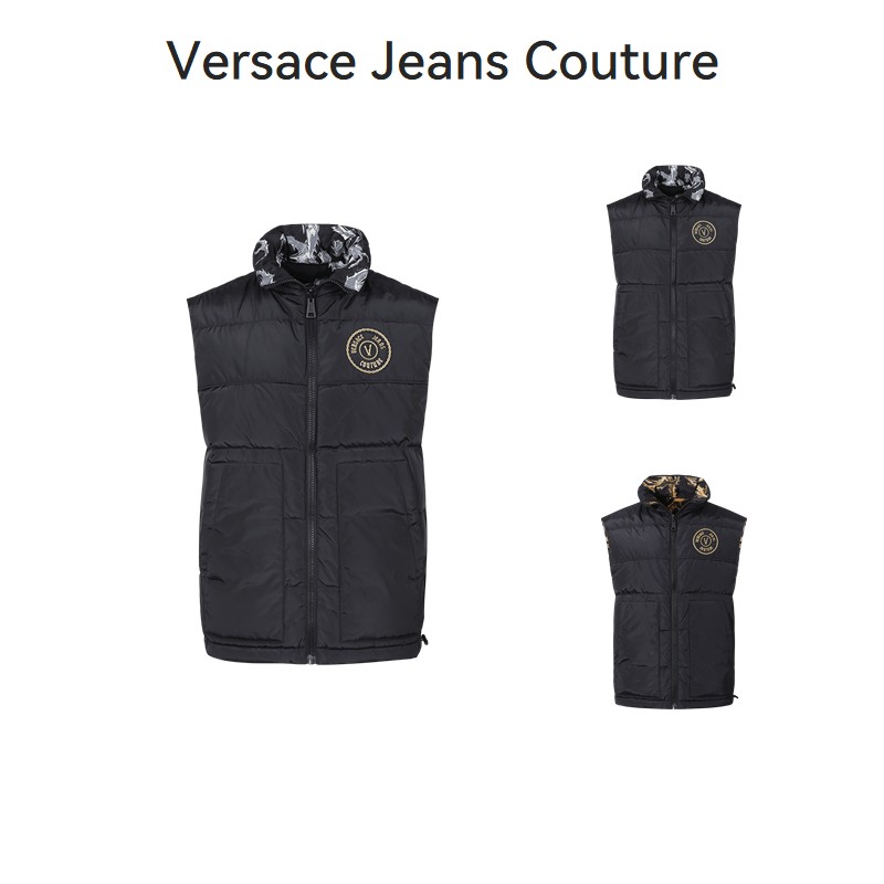 Versace范思哲VJC【新品】男士宽松鸭绒双面羽绒马甲77GAPD22 CQD54