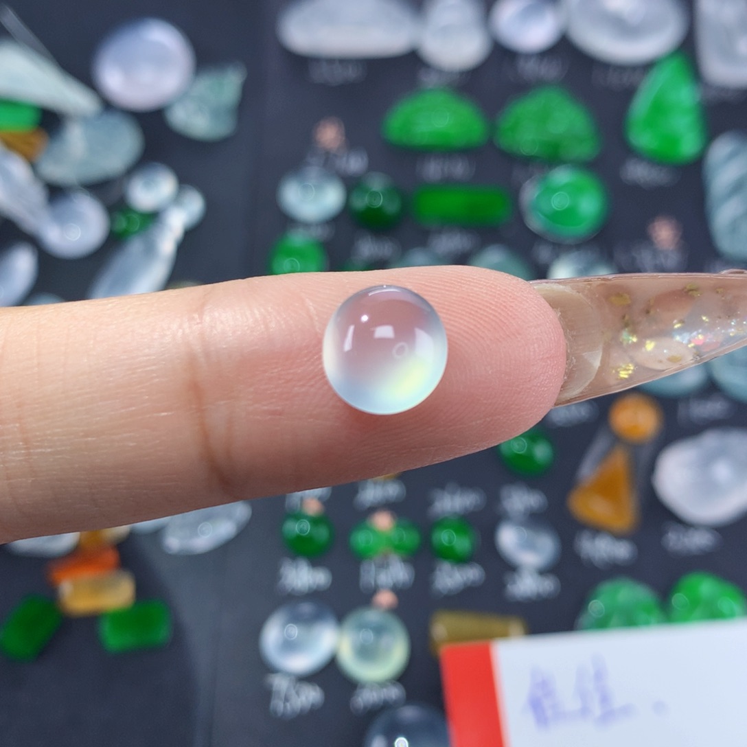 翡翠颈饰未镶嵌纯天然缅甸A货翡翠