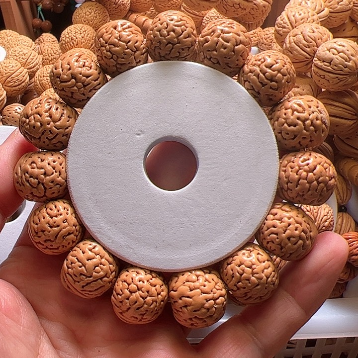 桃核手串野生肌肉小钢炮桃核手串19尺