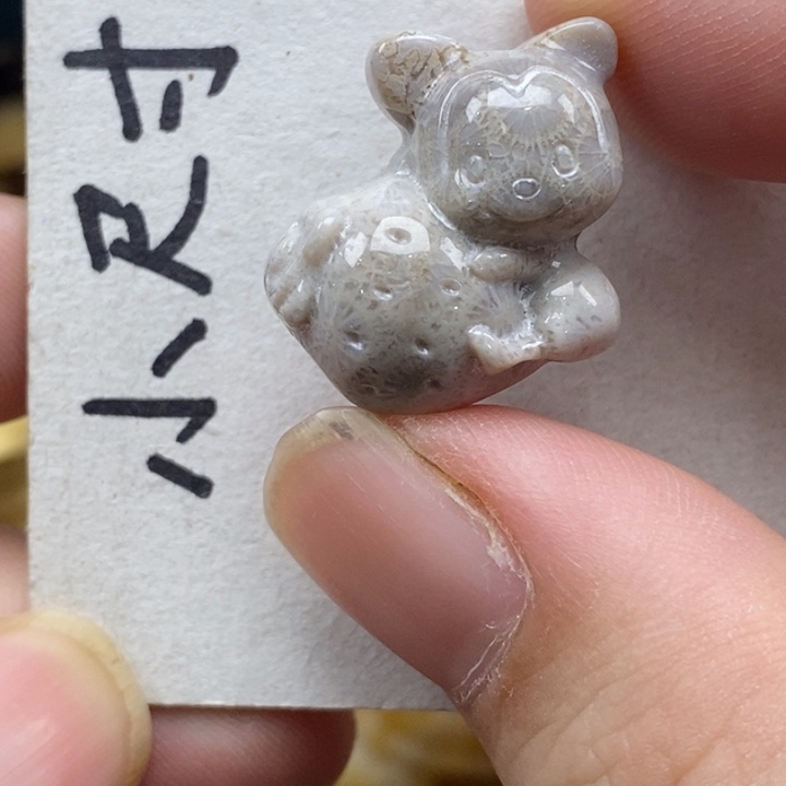 硅化珊瑚（珊瑚玉）未镶嵌颈饰