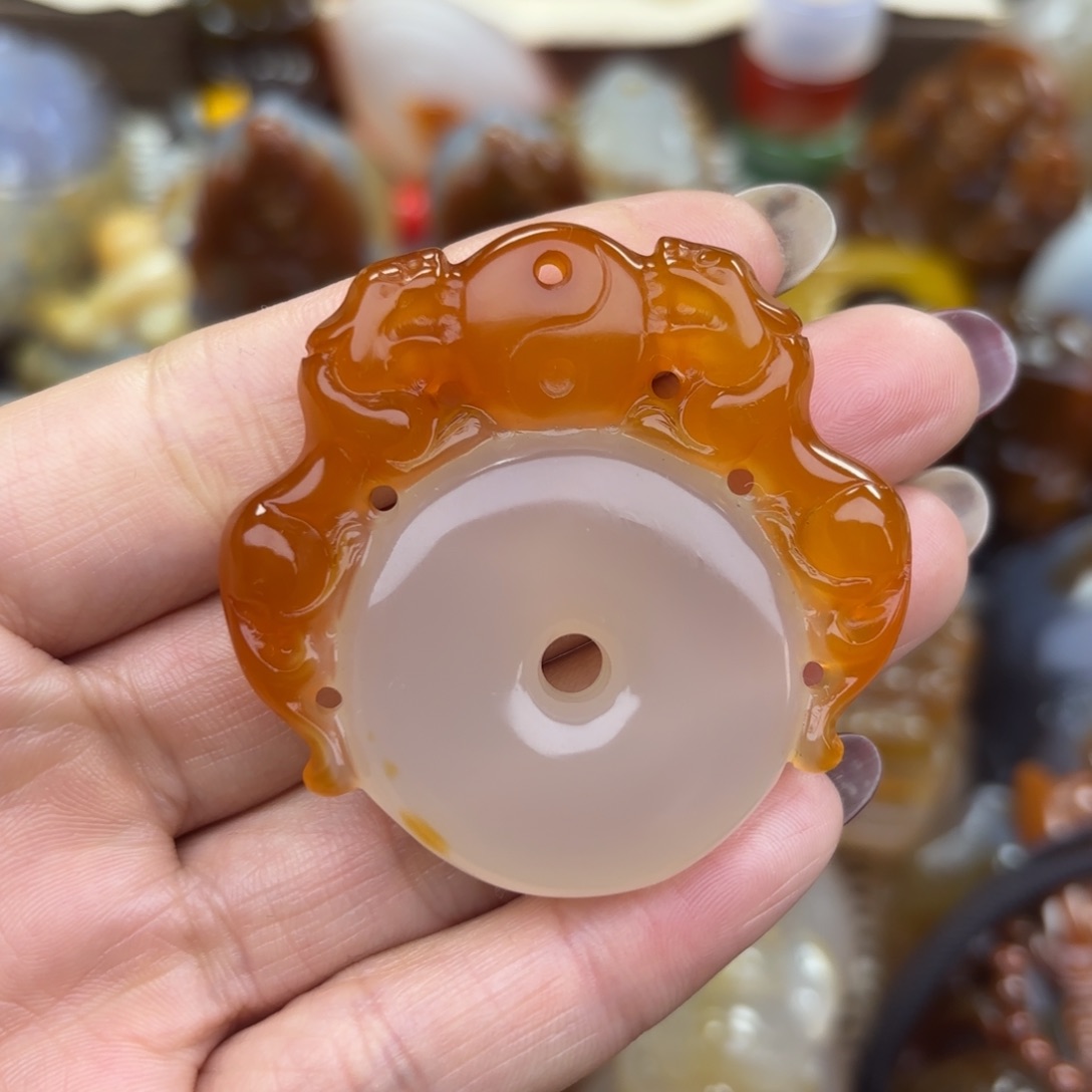 未镶嵌挂件玛瑙/玉髓