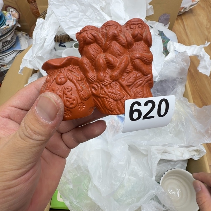 瓷片工艺品摆件瓷器摆件正能量