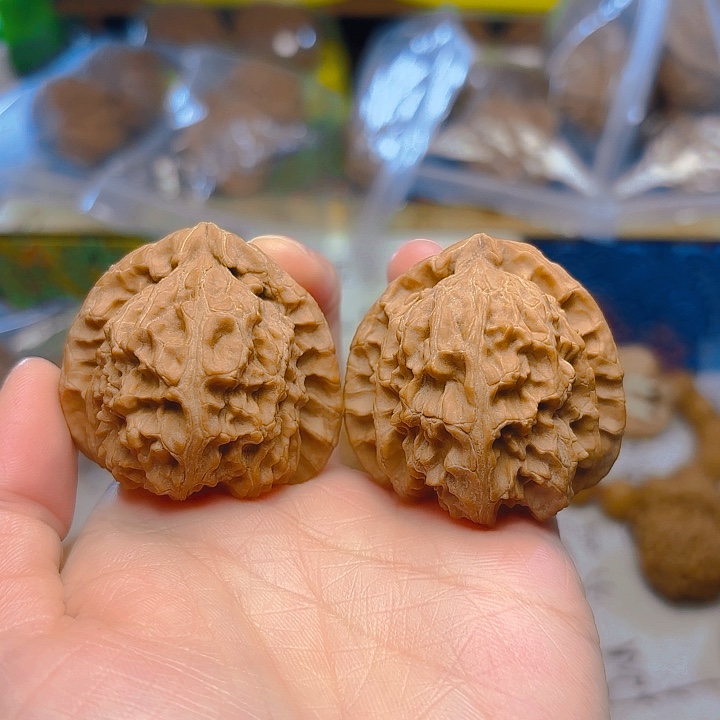 用***7吊坠文玩核桃白狮子41