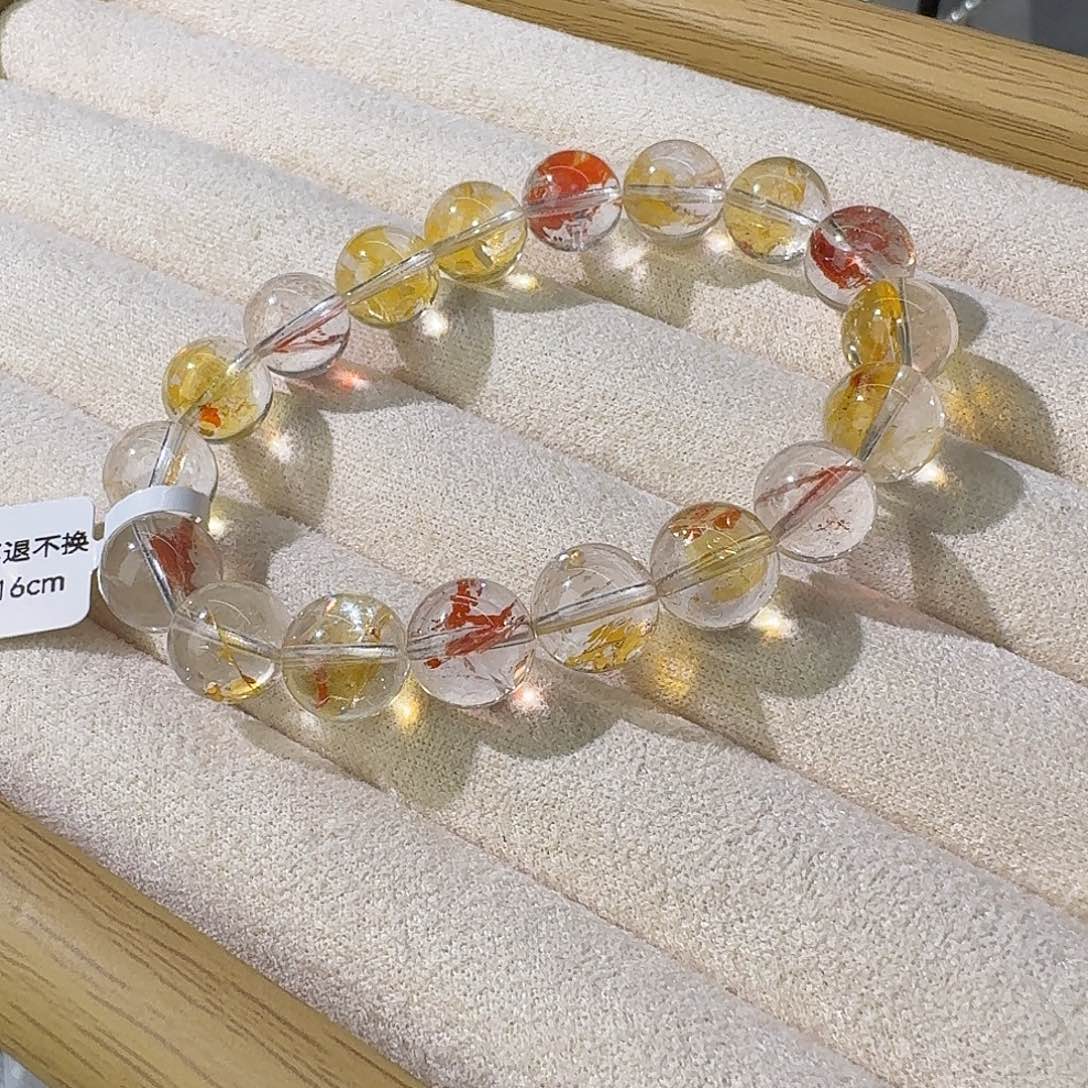 水晶手链未镶嵌锦鲤胶花11.3