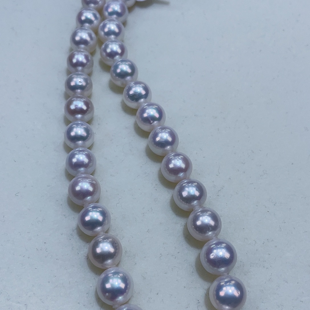 淡水珍珠颈饰银S925镶嵌9.5m爆亮亮瞎眼新品捡漏