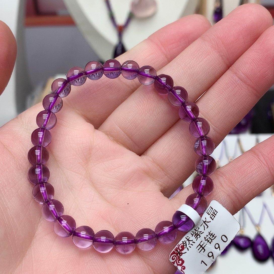 水晶巴西手串7m m未镶嵌