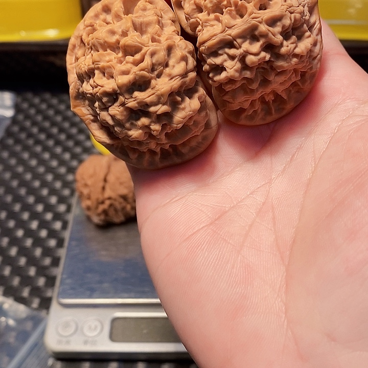 吊坠文玩核桃官帽，边50