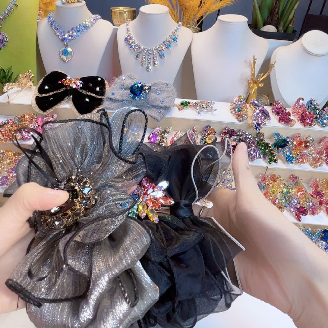 Y***g布艺合金华子蝴蝶结