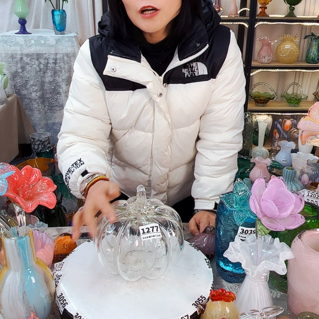 1277南瓜家悦琉璃工艺品小瑕