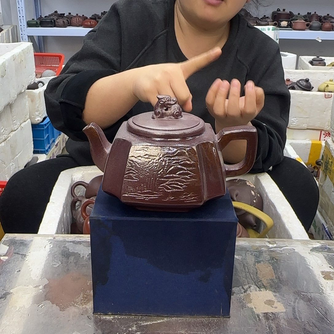 茶壶紫砂宜兴紫砂壶瑕疵处理