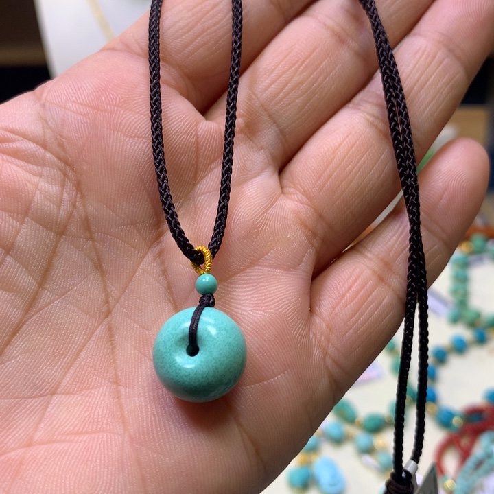 绿松石未镶嵌锁骨