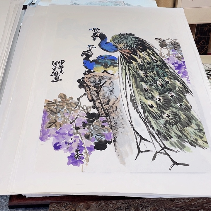国画张圣敏先生纯手绘作品