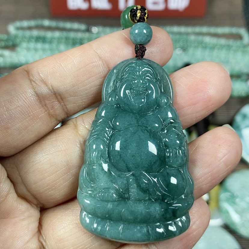 【闪购商品】翡翠颈饰未镶嵌玉吊坠翡翠玉项链佛