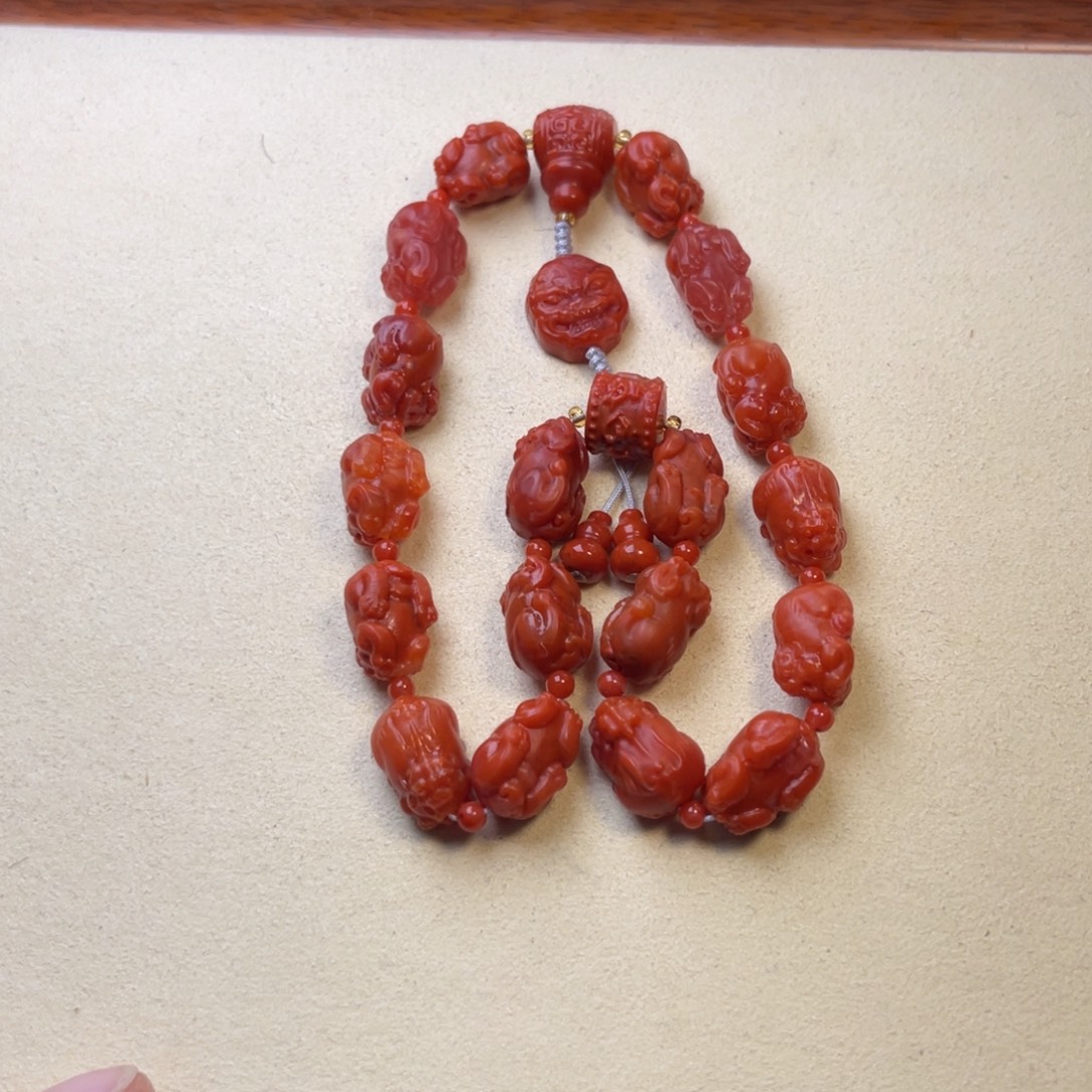 南红玛瑙未镶嵌川料精工貔貅手持卡12mm