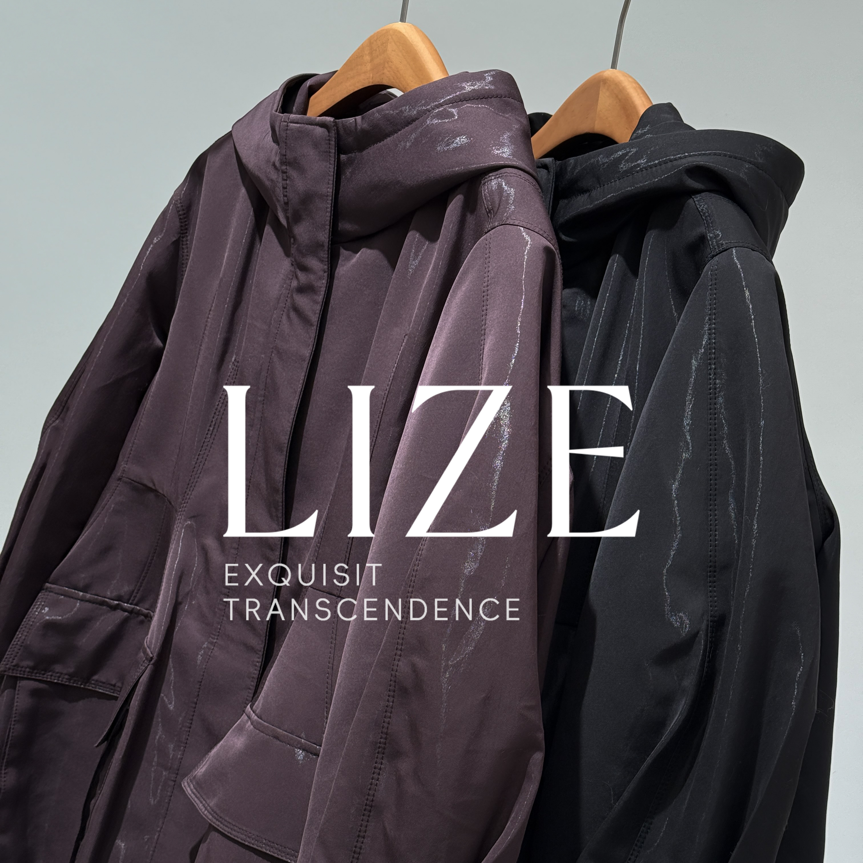 LIZE「L0546」连帽鹅绒服外套