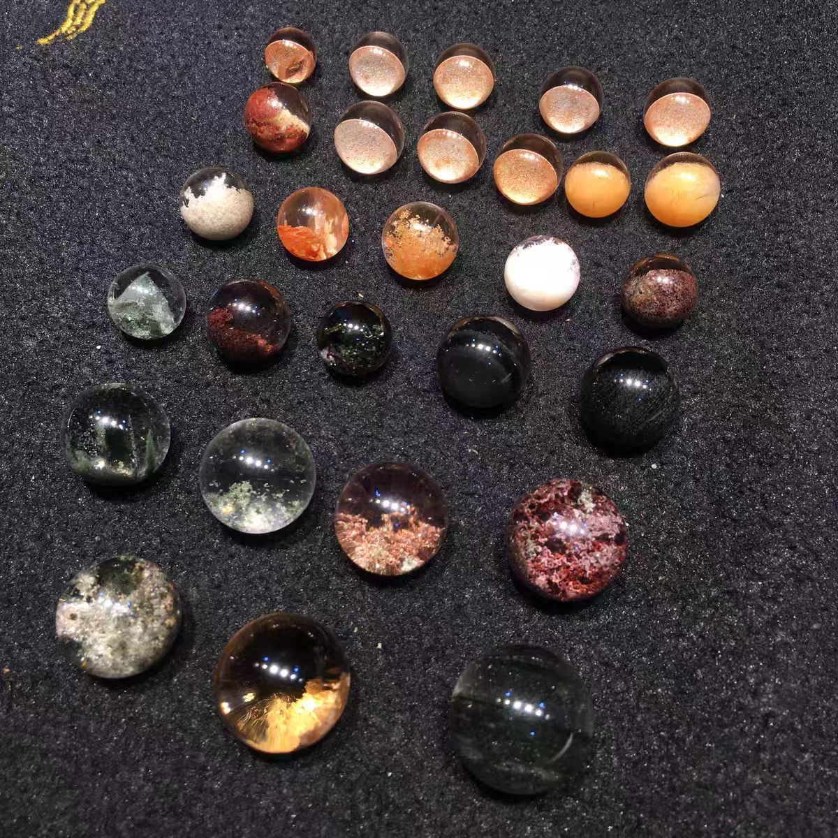 【一号链接】天然粉兔毛蓝白彩兔毛水晶紫兔毛diy水晶单珠直播