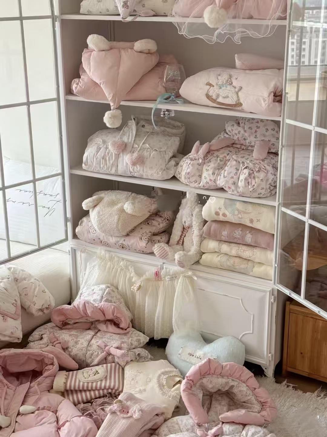 加厚红色绣花毛衣秋冬款3753