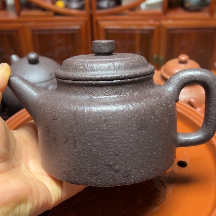 紫砂茶壶靓*宜兴原矿天青