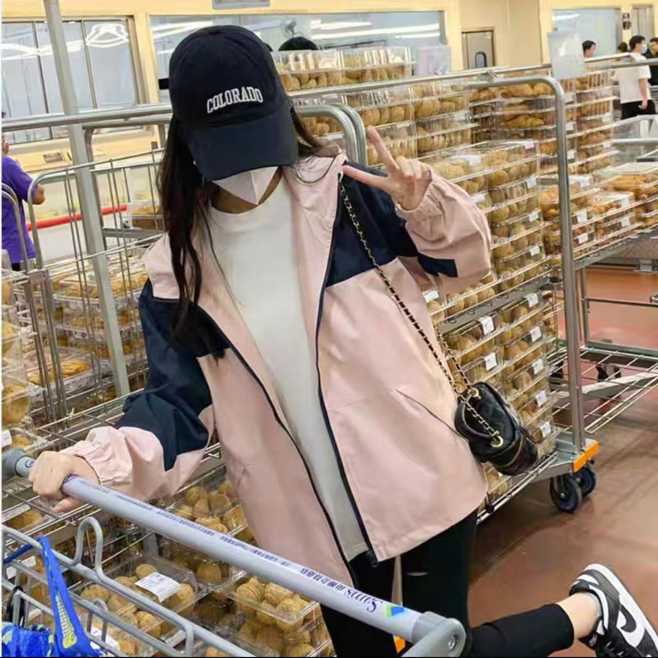 2025新款拼接夹克外套男女同款-736