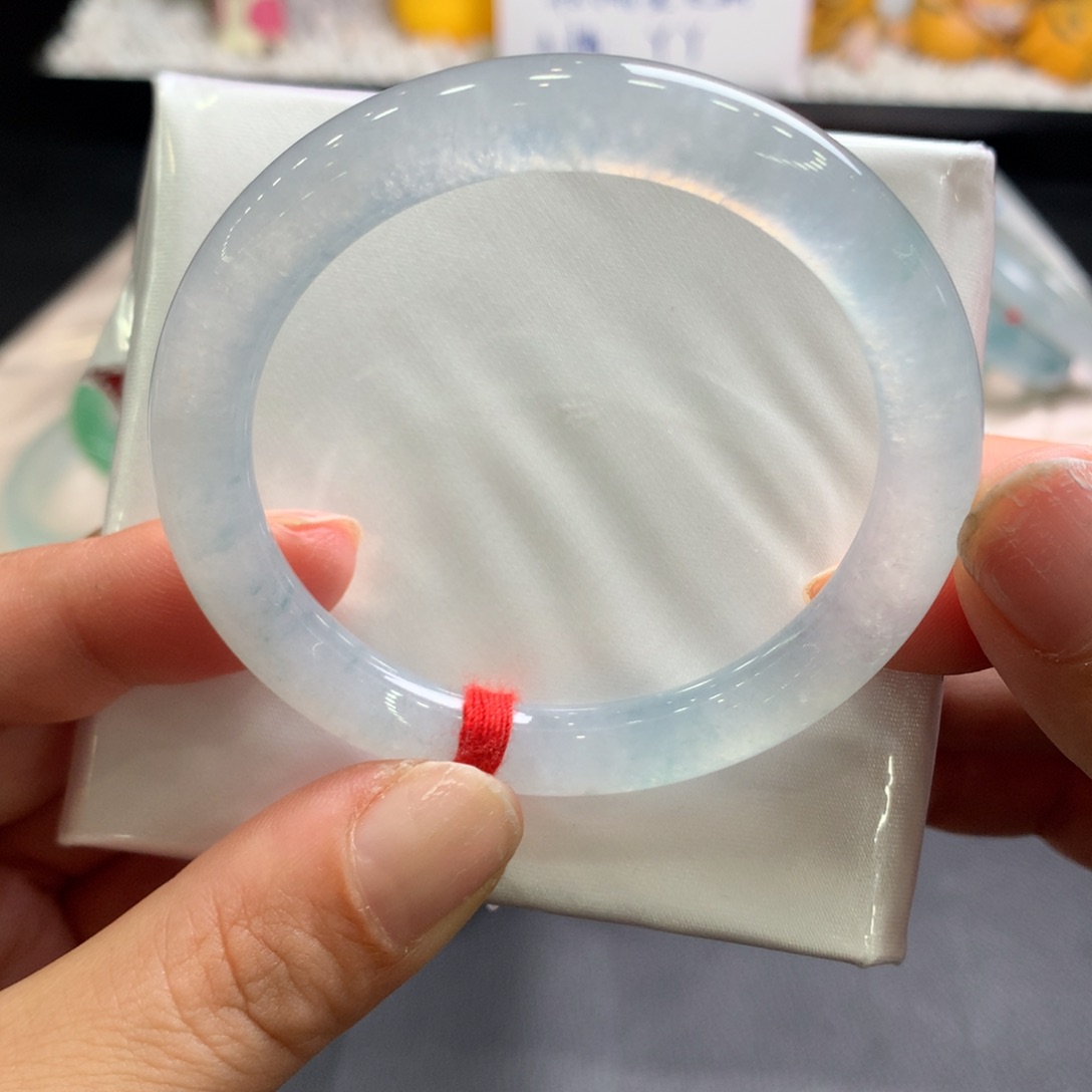 翡翠未镶嵌手镯51圆条