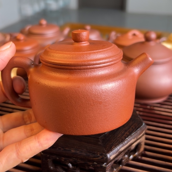 茶案紫砂纯红降坡200cc
