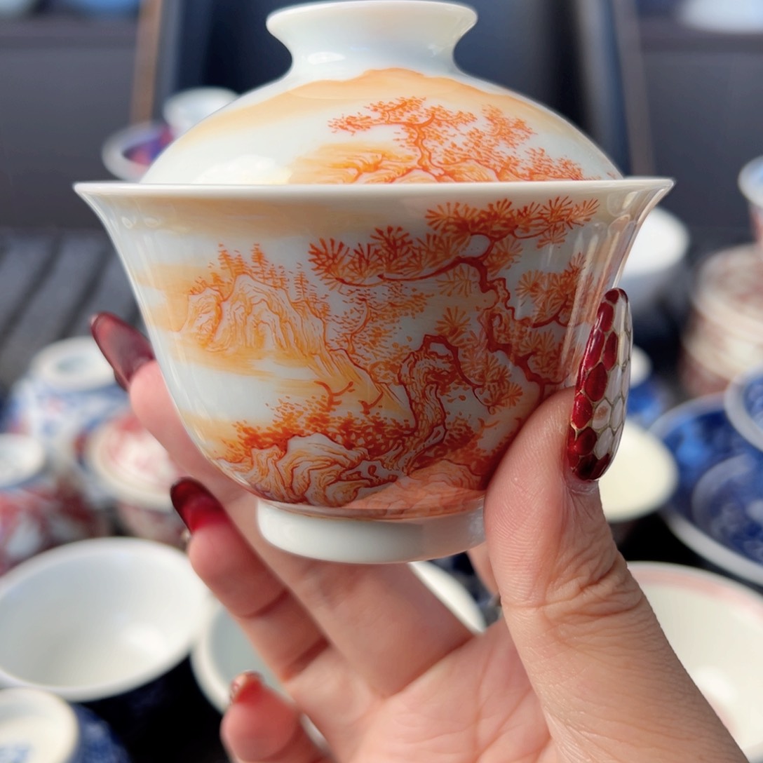 摆件景德镇毛仔柴窑主人杯