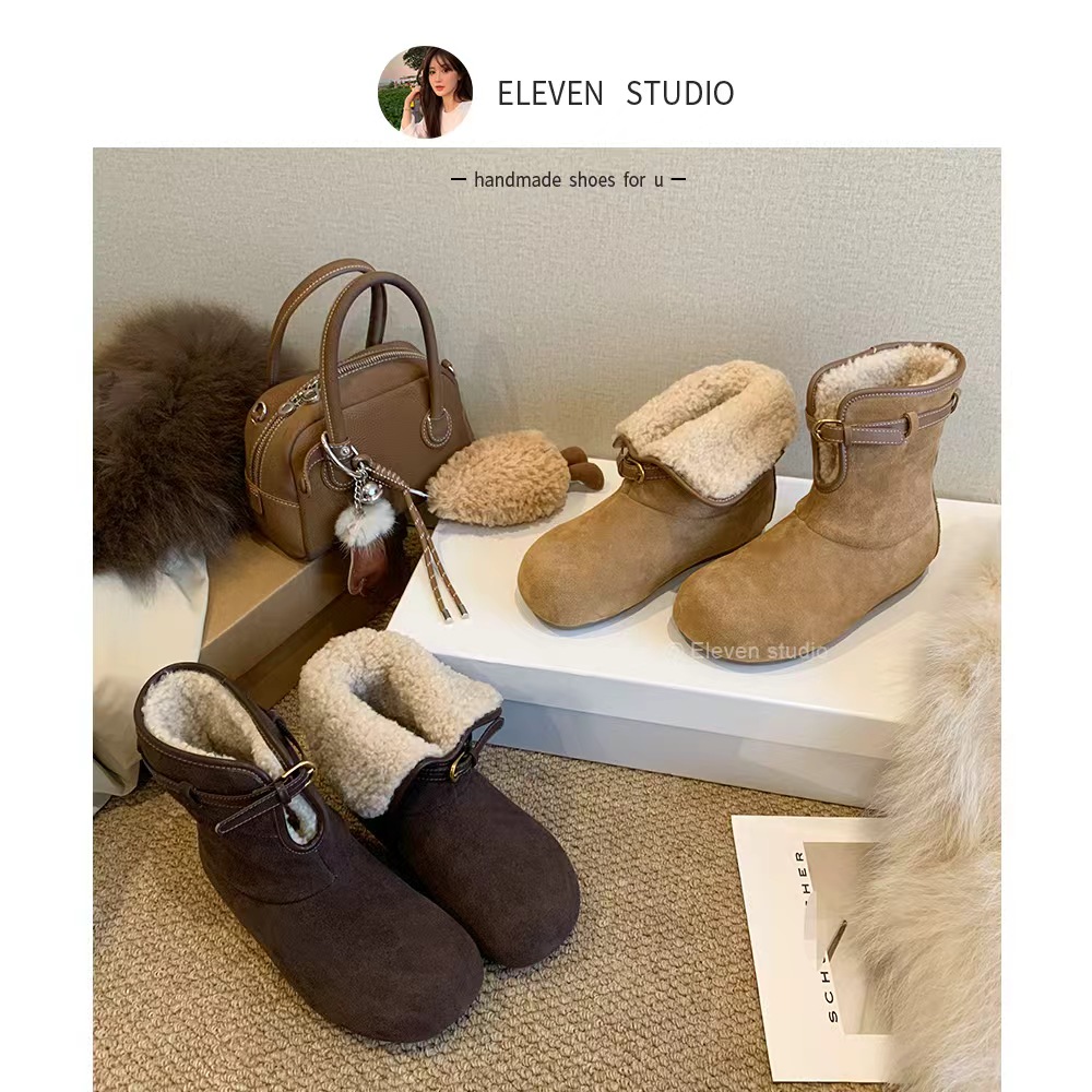 【月月专属】冬日土豆小暖炉雪地靴保暖两穿韩版雪地靴 4CM/序言