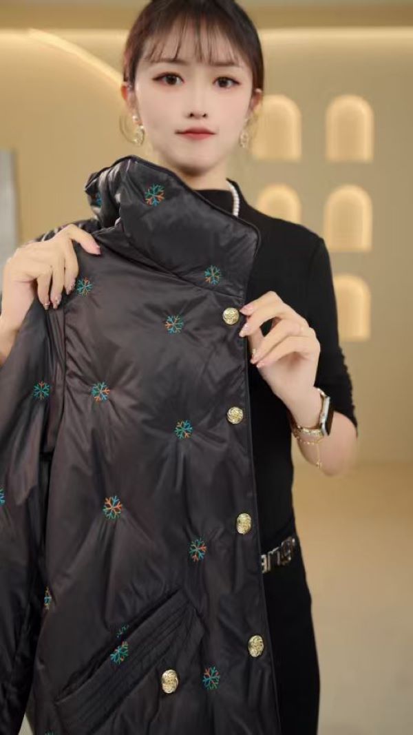 杭州正品YRF5105冬季新款时尚洋气百搭显瘦羽绒服