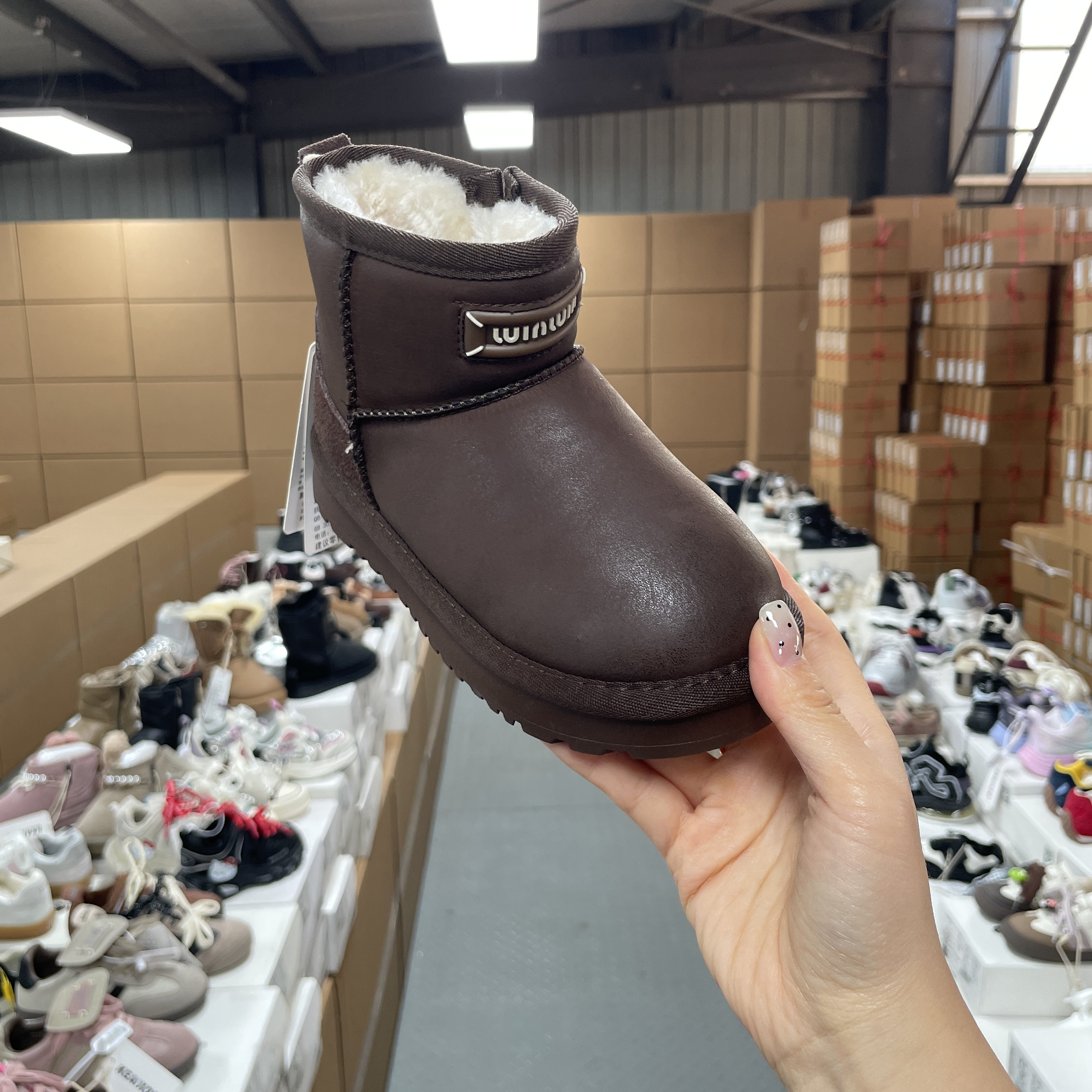 35215儿童雪地靴 女童鞋 国内大品牌童鞋同厂出品