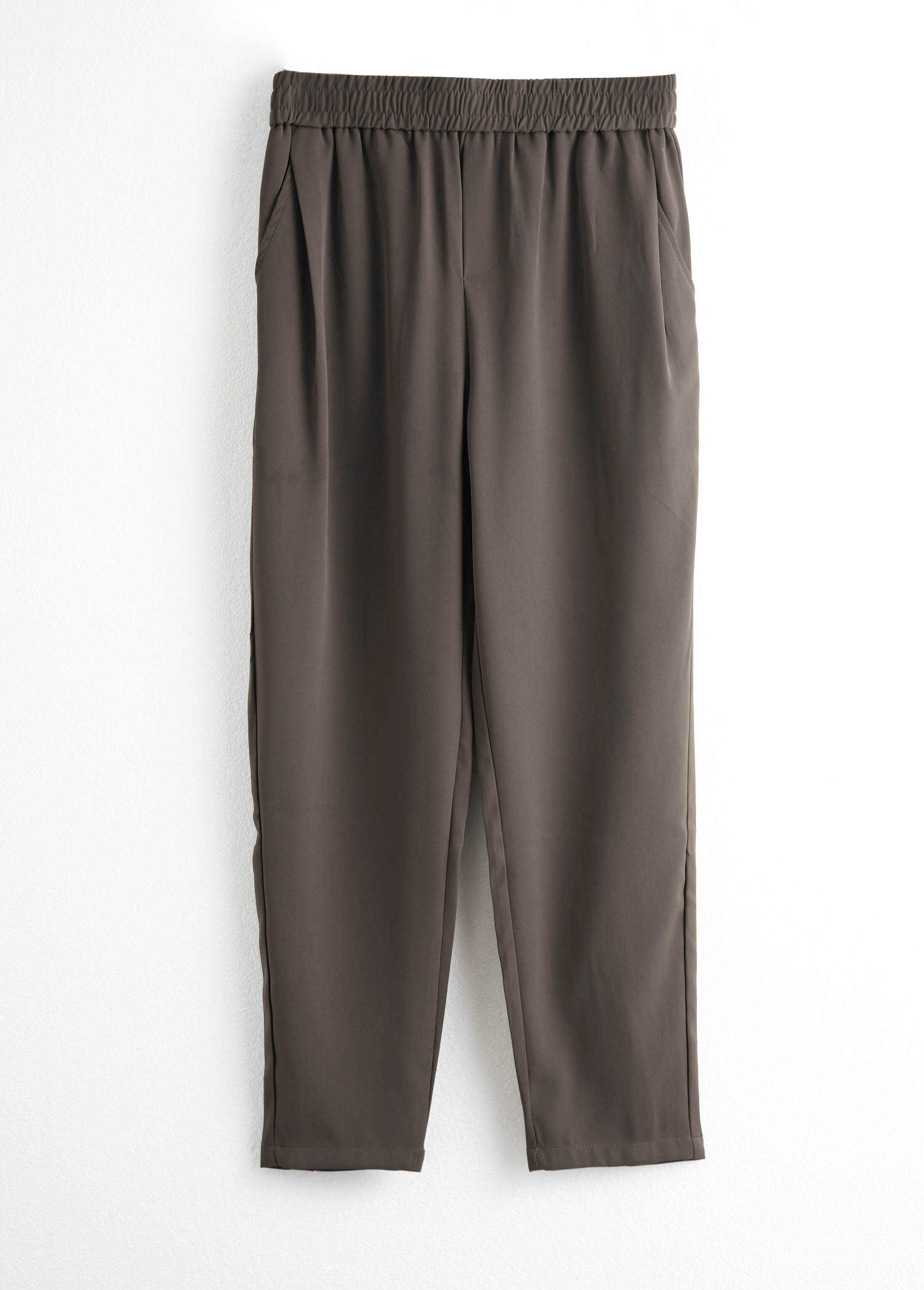 30632-裤子中腰弹力宽松型休闲裤垂感裤夏季长裤潮流