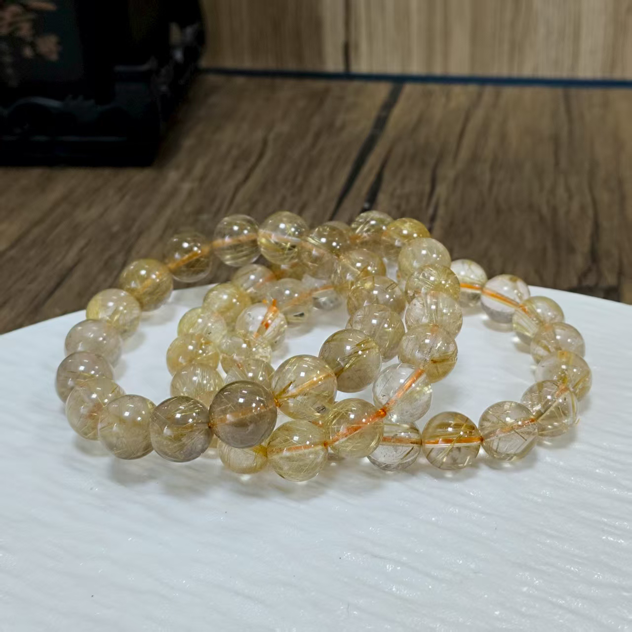 【书记甄选】金发晶单圈手链 约11mm 多样性发一件 1181BB