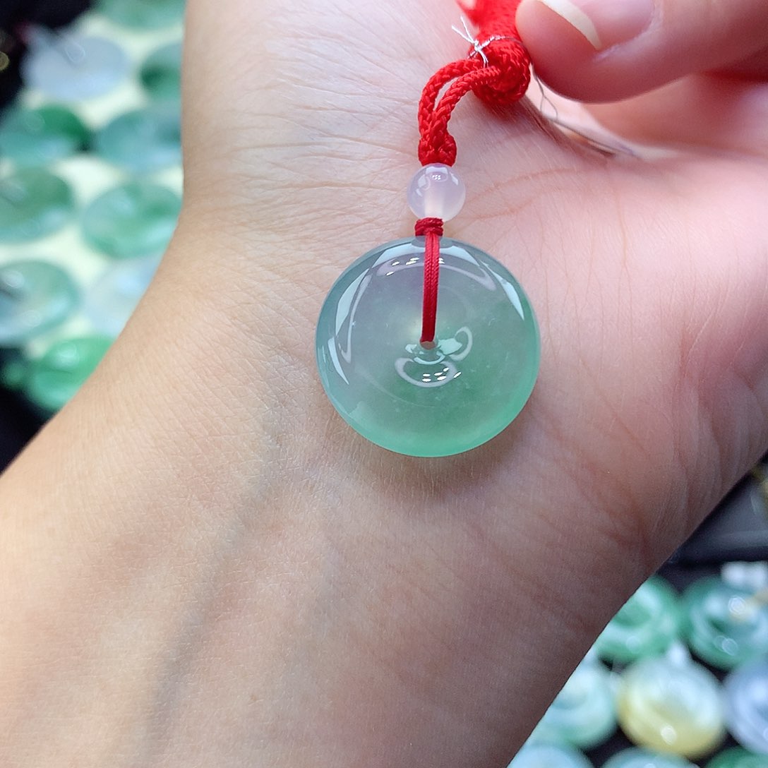 翡翠颈饰未镶嵌12尺寸19.6-5.8