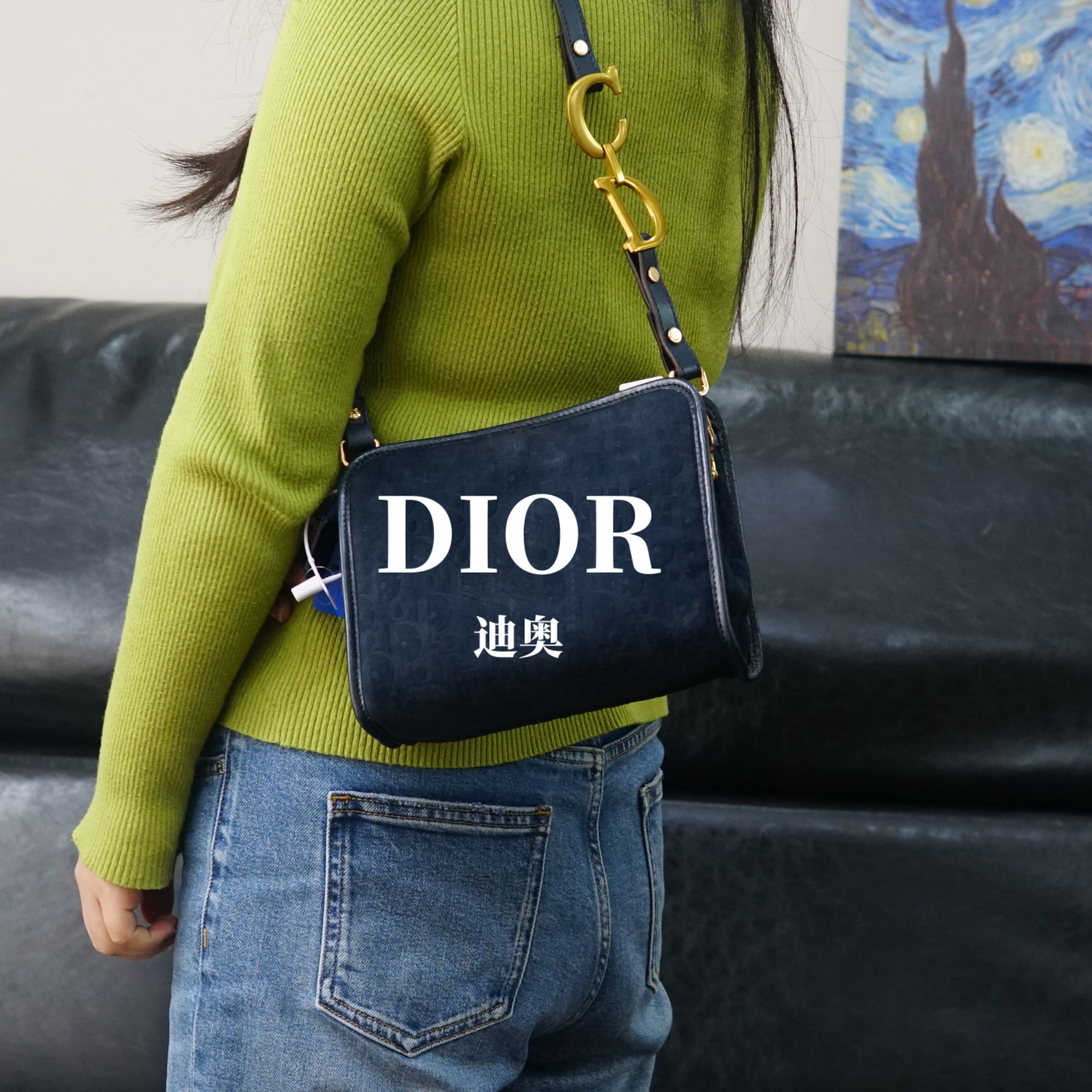95新 DIOR/迪奥 蓝色单肩包/YS02611508/1508