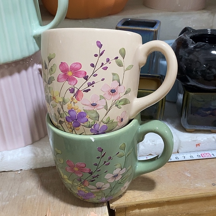 陶摆件陶盆有孔 瑕疵针孔漏釉介意勿拍外口 10外高10