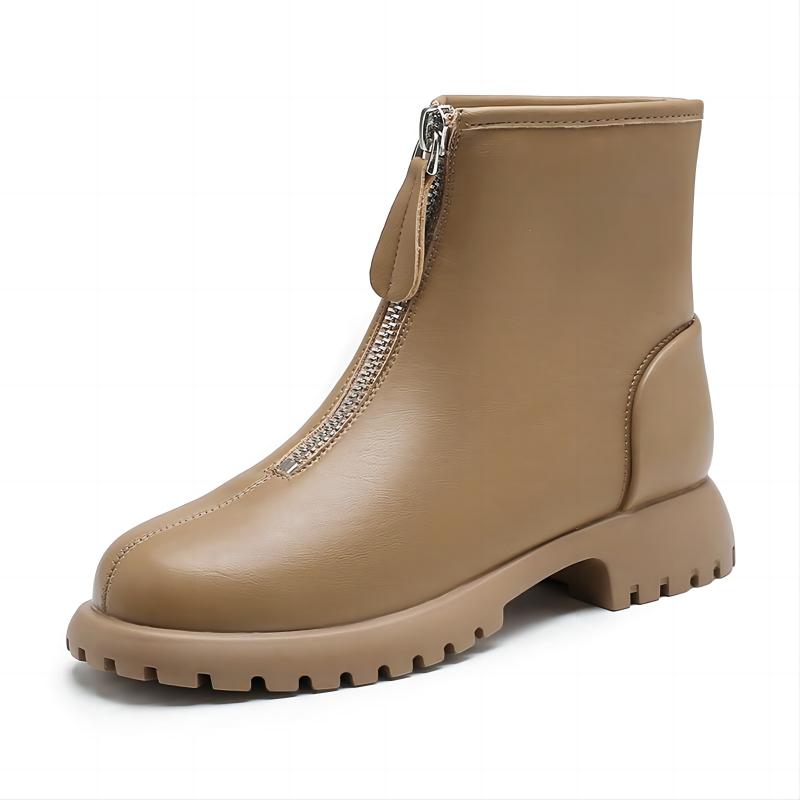 【钟意】X034依思Q卡其色时尚百搭低靴86062、86063【X029】