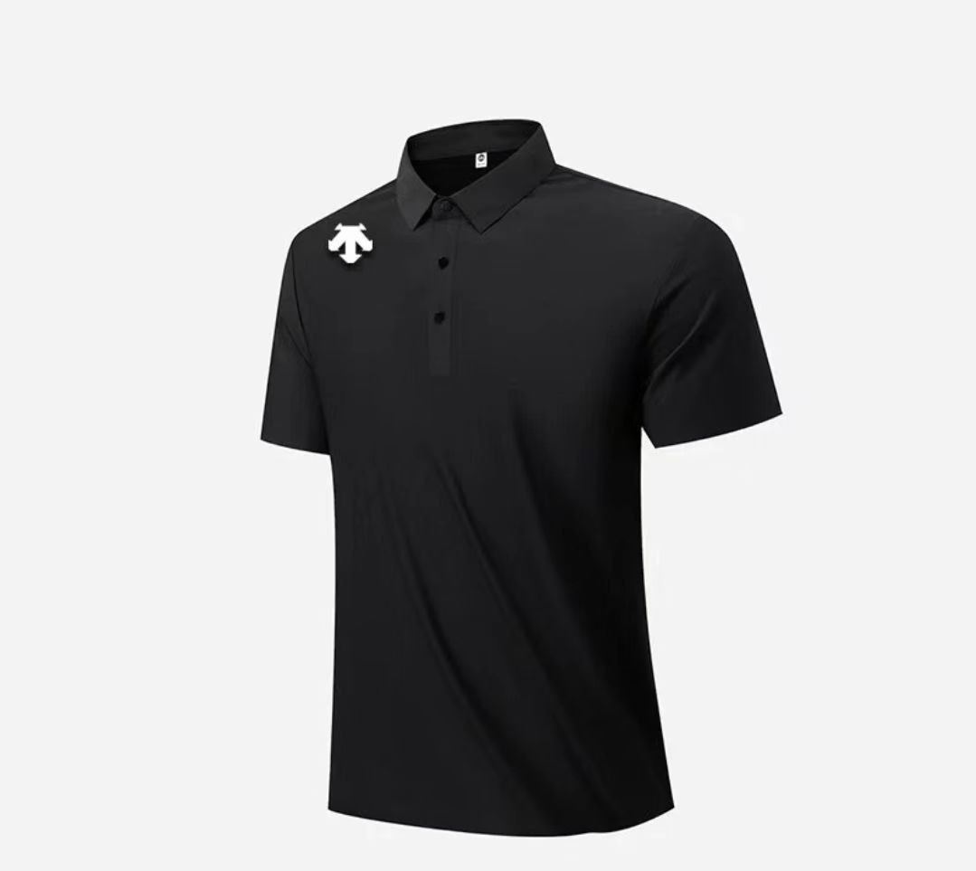 【海外撤柜 专柜发货】D-2025轻奢polo衫无痕舒适百搭黑色T恤短袖