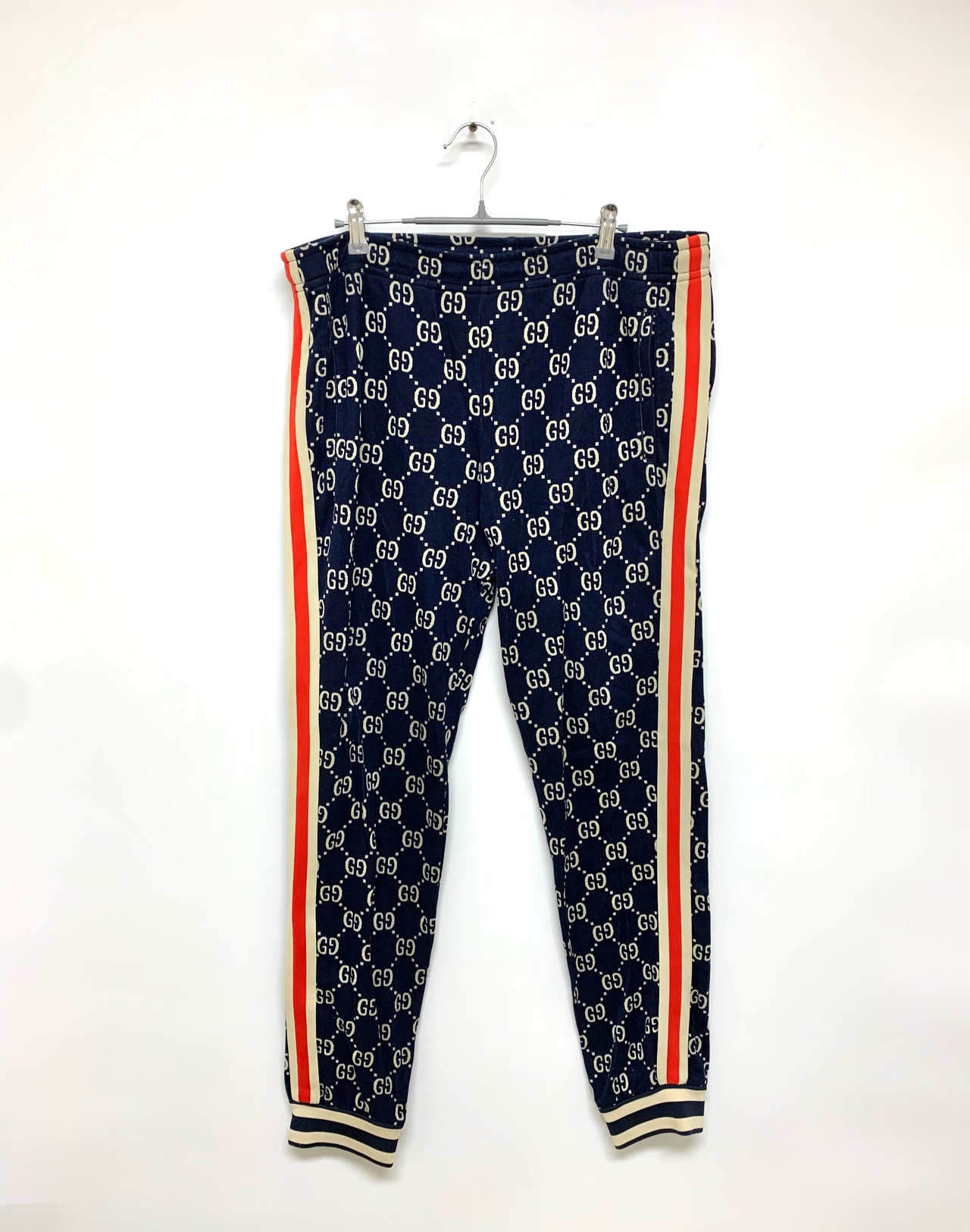 99新/【Gucci】红蓝满印logo长裤/XXXL码/10200/Y11513588